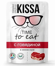 Kissa Пауч для кошек (Говядина в соусе)