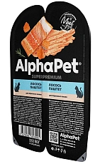 AlphaPet Superpremium паштет с лососем