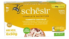 Schesir C&B Adult Cat Box (Тунец и курица в желе)