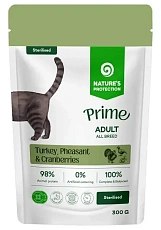 Nature's Protection Prime Adult Sterilised (Индейка, фазан и клюква в соусе)