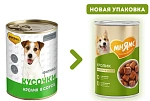 Мнямс консервы для собак Кусочки в соусе с кроликом 