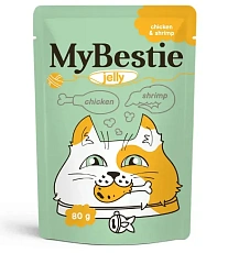 MyBestie для кошек (Курица и креветки в желе)