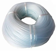 Barbus Трубка силиконовая ф 4мм (Белая), 1 м (отрезная из 100)