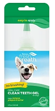 TropiClean Fresh Breath Oral Care Clean Teeth Gel for Dogs