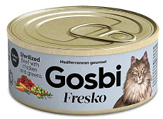 Gosbi Fresko Sterilized (Говядина, курица, зелень)