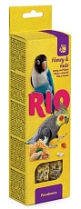 RIO Sticks Для средн. попугаев (Мёд и орехи), 2х75 гр