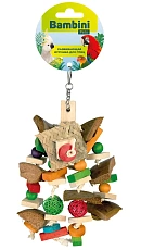 Bambini Pets Игрушка для крупных попугаев Кокосовый переполох