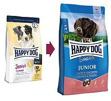 Happy Dog Junior Sensible (Лосось, картофель)