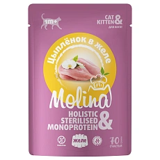 Molina Пауч для котят (Цыпленок в желе)
