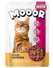 MOOOR Консервы для кошек (Курица в желе)