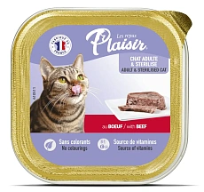 Plaisir Паштет для кошек (Говядина)