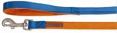 CAMON Поводок двухцветный, оранжевый/синий