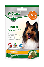 Dr. Seidel Snacks Микс 2в1 Лакомство для собак для красивой шерсти и свежего дыхания