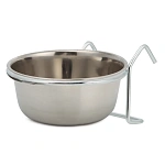 Миска металлическая на крючках