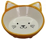 №1 Миска керамическая Мордочка кошки на ножках, 150 мл