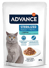 Advance Sterilized Пауч Кусочки трески в соусе