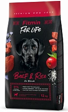 Fitmin For Life Adult All Breeds (Говядина и рис)