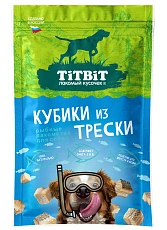 ТИТБИТ Кубики из трески для собак