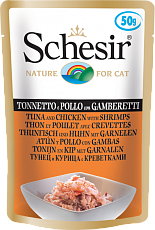 Schesir Tuna Chicken Shrimps (Тунец, цыпленок, креветки)