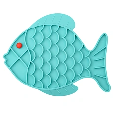 Mr.Kranch Лизательный коврик для медленного поедания Рыбка 24,5х19 см