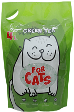 FOR CATS Наполнитель силикагелевый (зеленый чай)