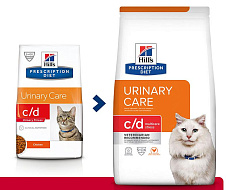 Hill's Prescription Diet c/d Multicare Urinary Stress для кошек, с курицей