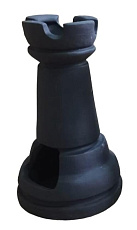 Gloxy Декорация Шахматная фигура Ладья черная