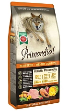 Primordial Dog Adult Neutered/Weight control (Индейка, лосось)