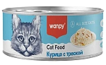 Wanpy Cat Консервы Курица с треской