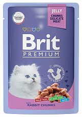 Brit Premium Пауч для котят (Кролик в желе)