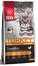 BLITZ Sensitive Adult Cat (Индейка)