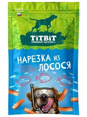 ТИТБИТ Нарезка из лосося для собак