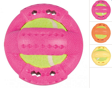 Trixie Игрушка "Кольцо" с теннисным мячом,  Ø 9 см
