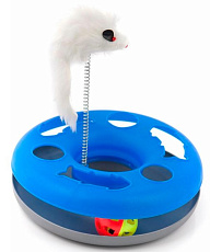 ДиАнКари Игрушка Мышка на пружине, 25 х 24 см