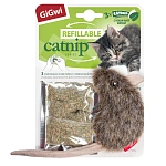 GiGwi REFILLABLE CATNIP Мышка с кошачьей мятой