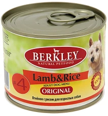 Berkley для собак №4 (Ягненок с рисом)