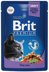 Brit Premium Cat Pouches (Треска)
