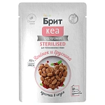 Брит Кеа Sterilised Пауч для стерилизованных кошек (Ягненок и брусника)