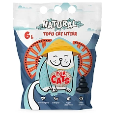 FOR CATS Наполнитель Tofu Natural (без запаха)