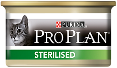Консерва Pro Plan sterilised (Тунец, лосось) 85гр