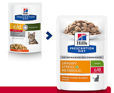 Hill's Prescription Diet c/d Multicare Stress + Metabolic для кошек, с курицей