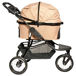 Mr.Kranch Коляска прогулочная повышенной проходимости для собак и кошек бежевая