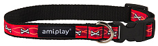Ошейник регулируемый Amiplay NX S-M (Красный)